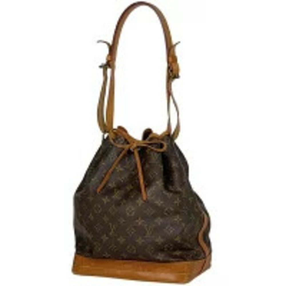 Louis Vuitton Noe Hobo Drawstring Shoulder Bag Monogram Brown